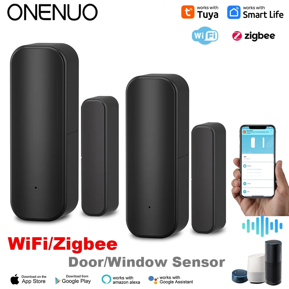 Smart Home Proxmox - Tuya-zigbeeドアおよびウィンドウセンサー,スマートホーム,ワイヤレス,オープンおよびクローズセンサー,アプリ,リモートアラーム,alexaおよびGoogleHomeで動作