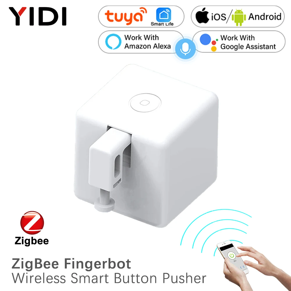 Smart Home Z Wave - Zigbee-ワイヤレスフィンガーボット,自動スイッチボタン,スマートライフアプリ,Alexa, Google Home