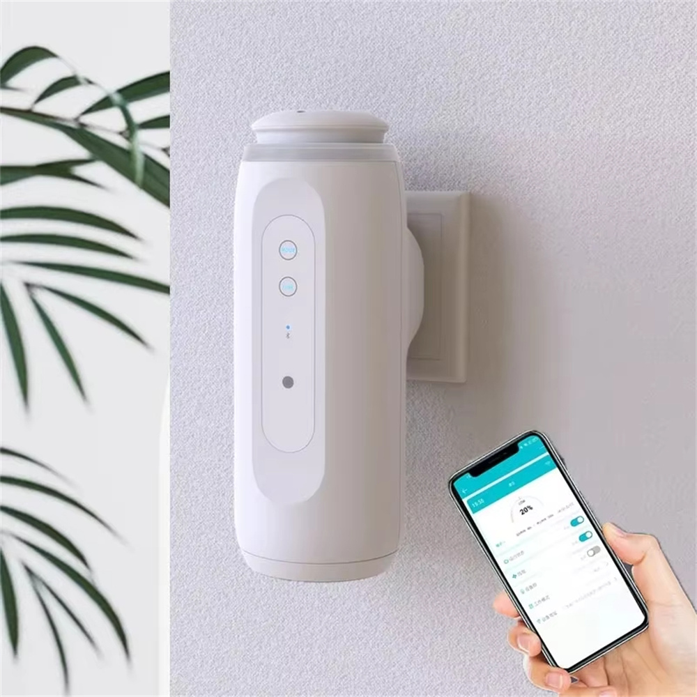 Smart Home Fragrance Diffuser - 壁コンセント式アロマディフューザー スマートフレグランスディフューザー 家庭用香り拡散器 エアフレッシュナー 自動スプレーディフューザー
