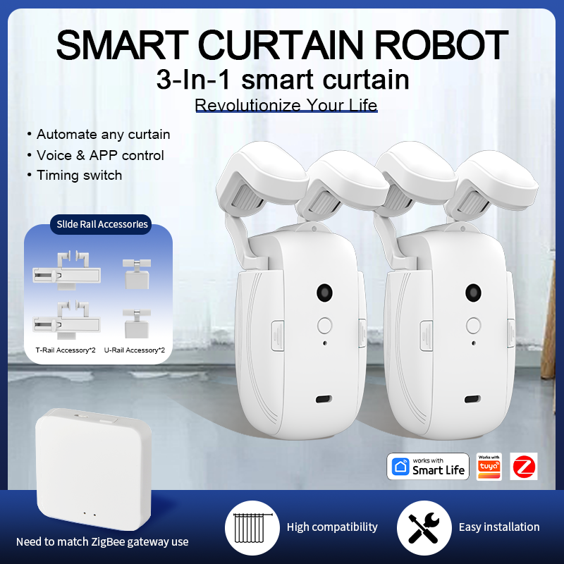 Curtain Motor - ZigBee 3 in 1 スマート電動カーテンモーター ワイヤレスリモコン