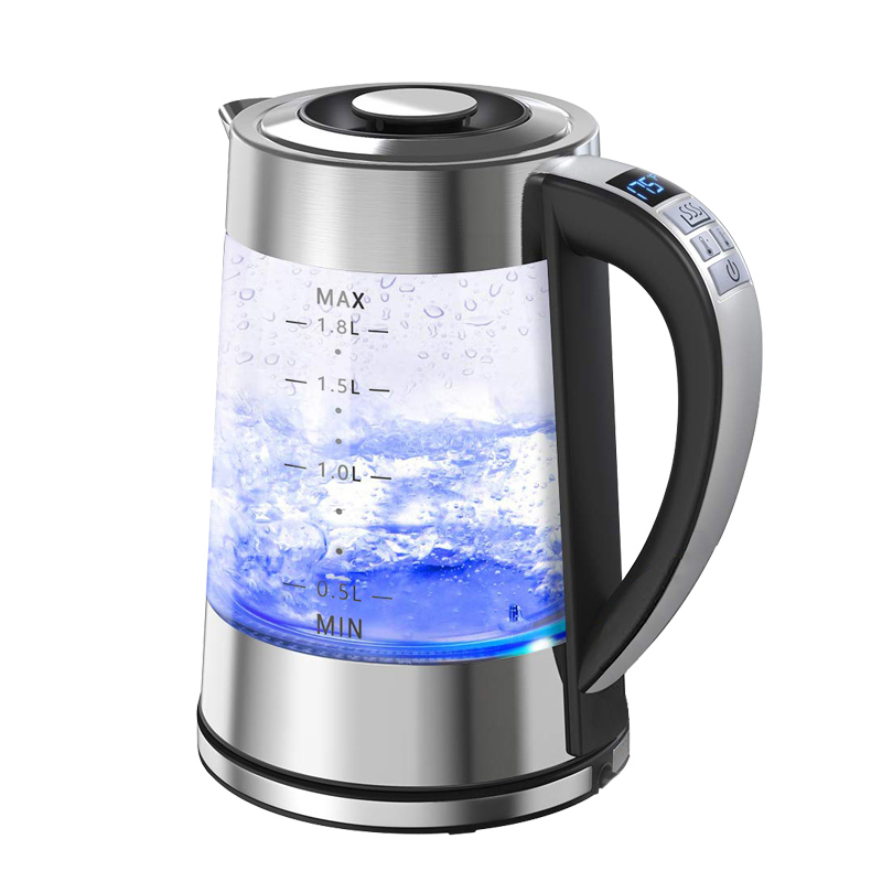 Home Smart Kettle - スマートサーモスタットガラス電気ケトル 1.8L 容量自動サーモスタット家庭、オフィス、ホテルに最適