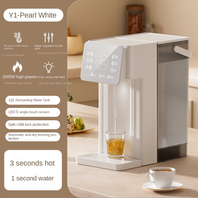 Home Smart Kettle - 新型3Lスマートホームデスクトップ瞬間湯沸かし器、垂直高速加熱機能なし、電気オフィス小型ケトル