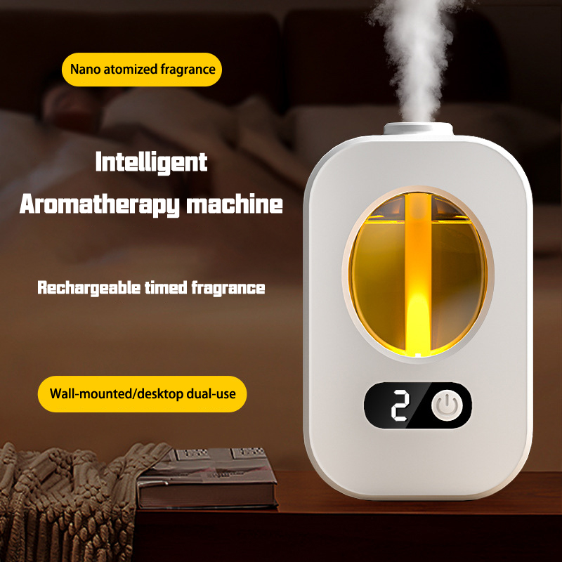 Smart Home Fragrance Diffuser - 自動ディフューザー アロマセラピーマシン 空気清浄機 トイレ 浴室用アロマ エッセンシャルオイルディスペンサー