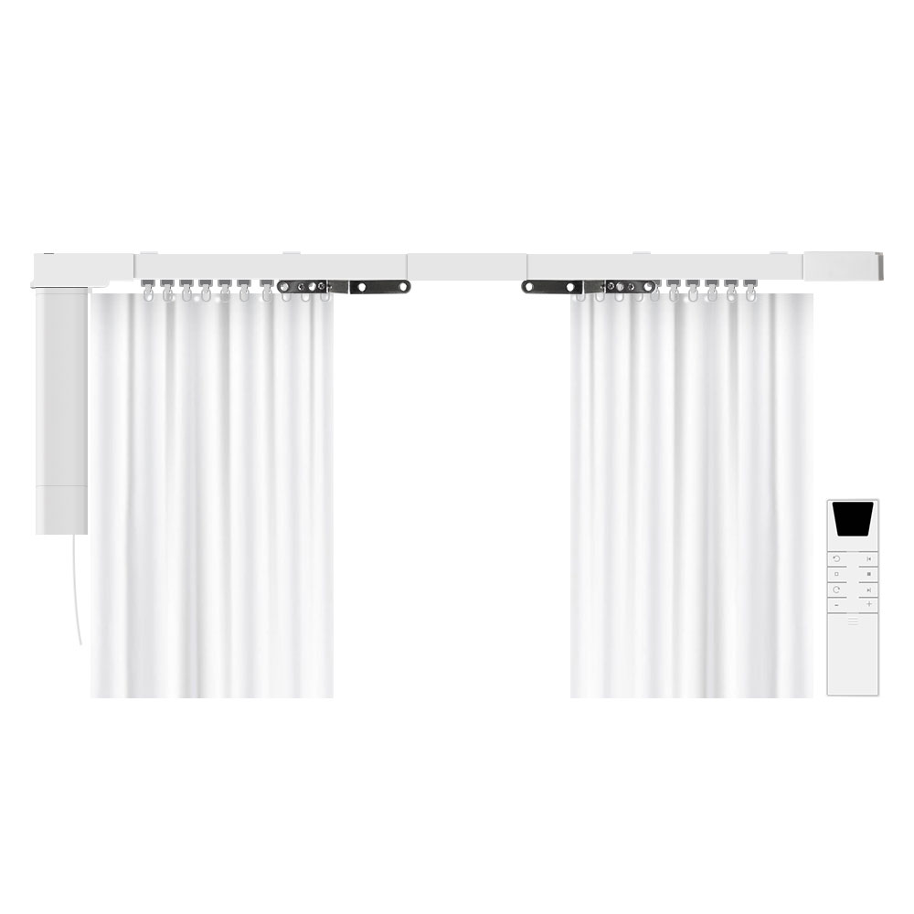 Curtain Motor - Zemismart Tuya Zigbee充電式電動カーテンモーター、カスタマイズ可能なスライドカーテンレール対応、Alexa、Google Home制御対応