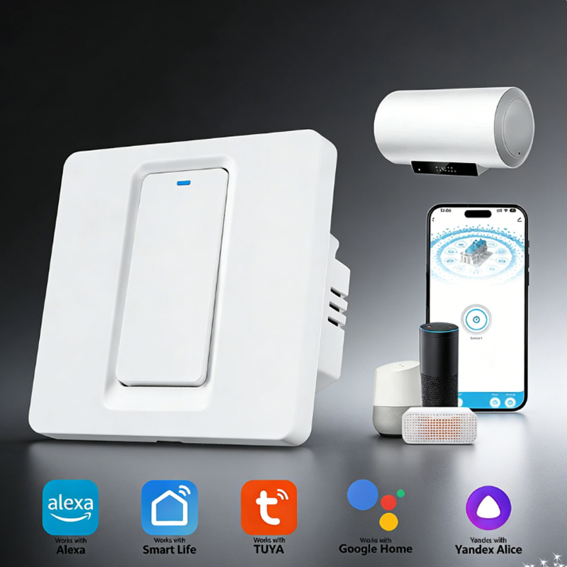 Smart Home Proxmox - スマート給湯器スイッチ/WiFi&Bluetooth タッチコントロールは Alexa/Google Home/Smart Life APP