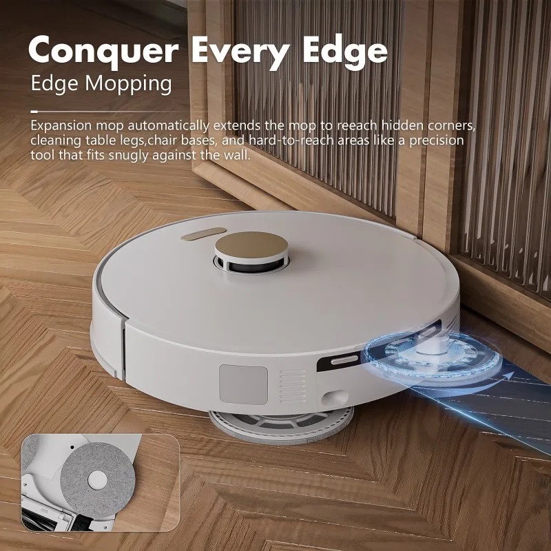 Vacuum Cleaner Smart Home - ロボット掃除機、乾湿両用モップ、リモコン操作、スマートワイヤレス清掃、バッテリー駆動、家庭用清掃ロボット