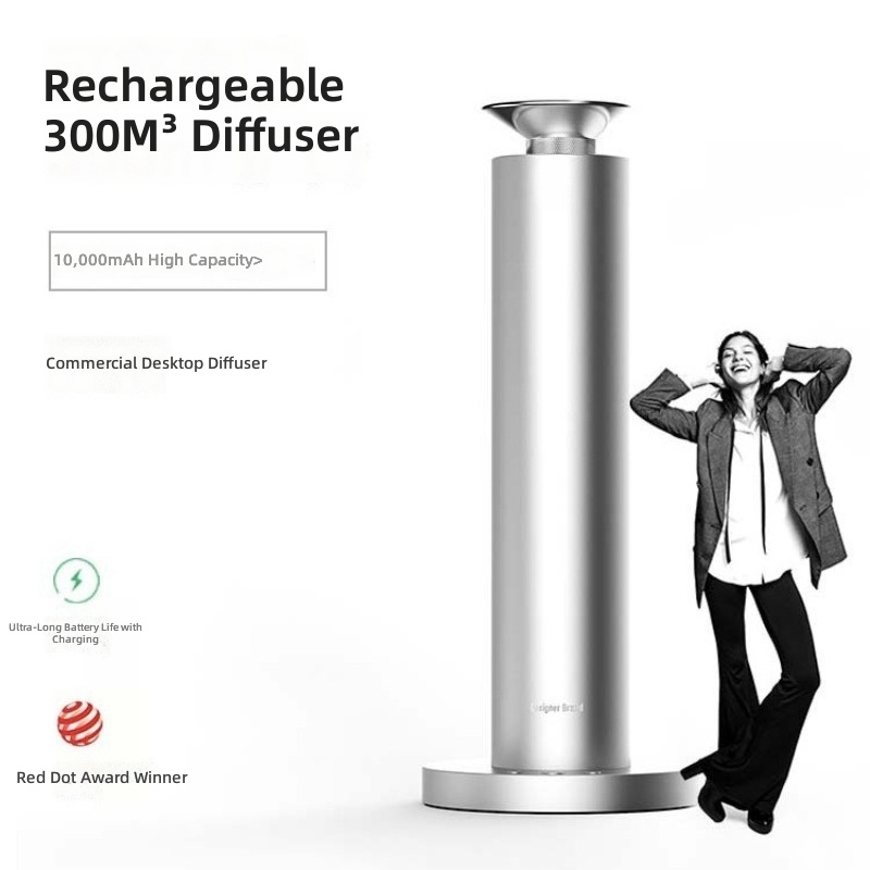 Smart Home Fragrance Diffuser - アロマディフューザー、エッセンシャルオイルディフューザー、スマートタイマー、ホームオフィス寝室用芳香器、300ml、USB電源、静音運転