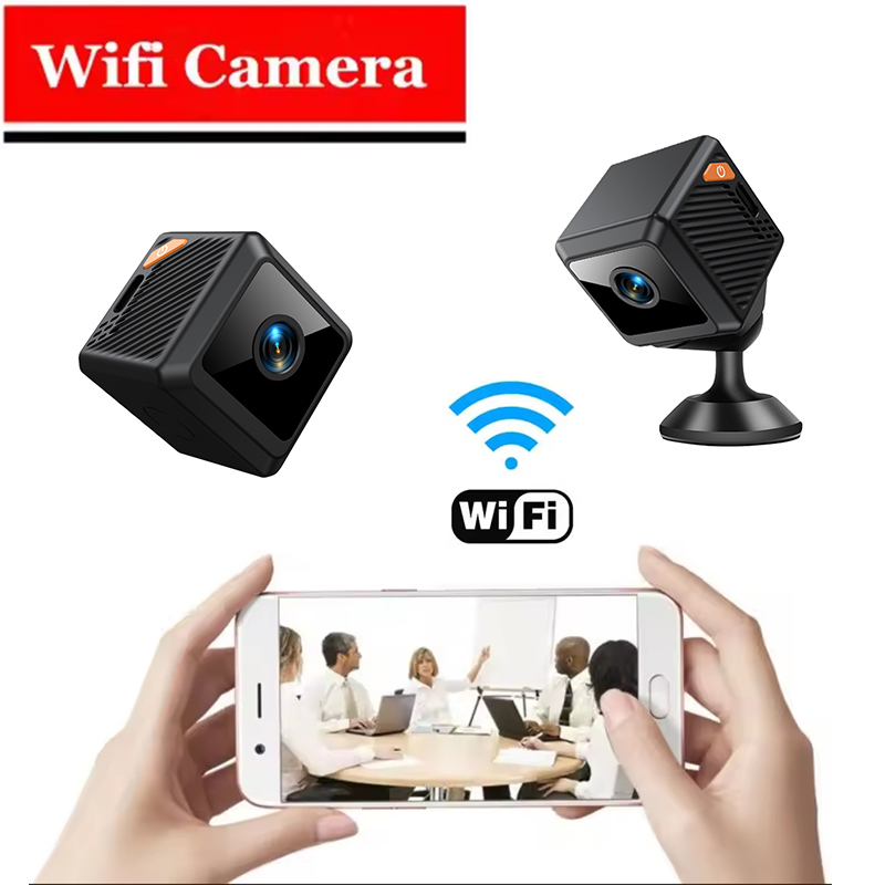 Smart Home Kamera - HDミニWiFiカメラ スパイカメラ 暗視機能付きデジタルIPカメラ 小型ボディカメラ ワイヤレス スマートホーム