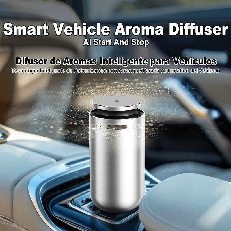 Smart Home Fragrance Diffuser - スマートカーアロマディフューザー エンジン付き自動スタートストップ クイック消臭剤 デュアルモード 家庭用車両用 持続性のある香り