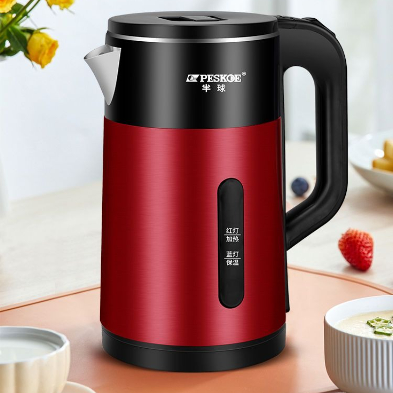 Home Smart Kettle - ホームスマート断熱電気ケトル：耐久性のある304ステンレススチール製、大容量、自動電源オフ機能付き