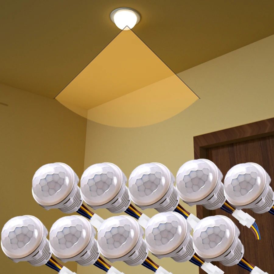 Smart Home Simple - AC110V/220V対応 センサー式スマートホーム人体自動センサーナイトランプ ミニモーションセンサー PIR赤外線モーションセンサー スマートスイッチ