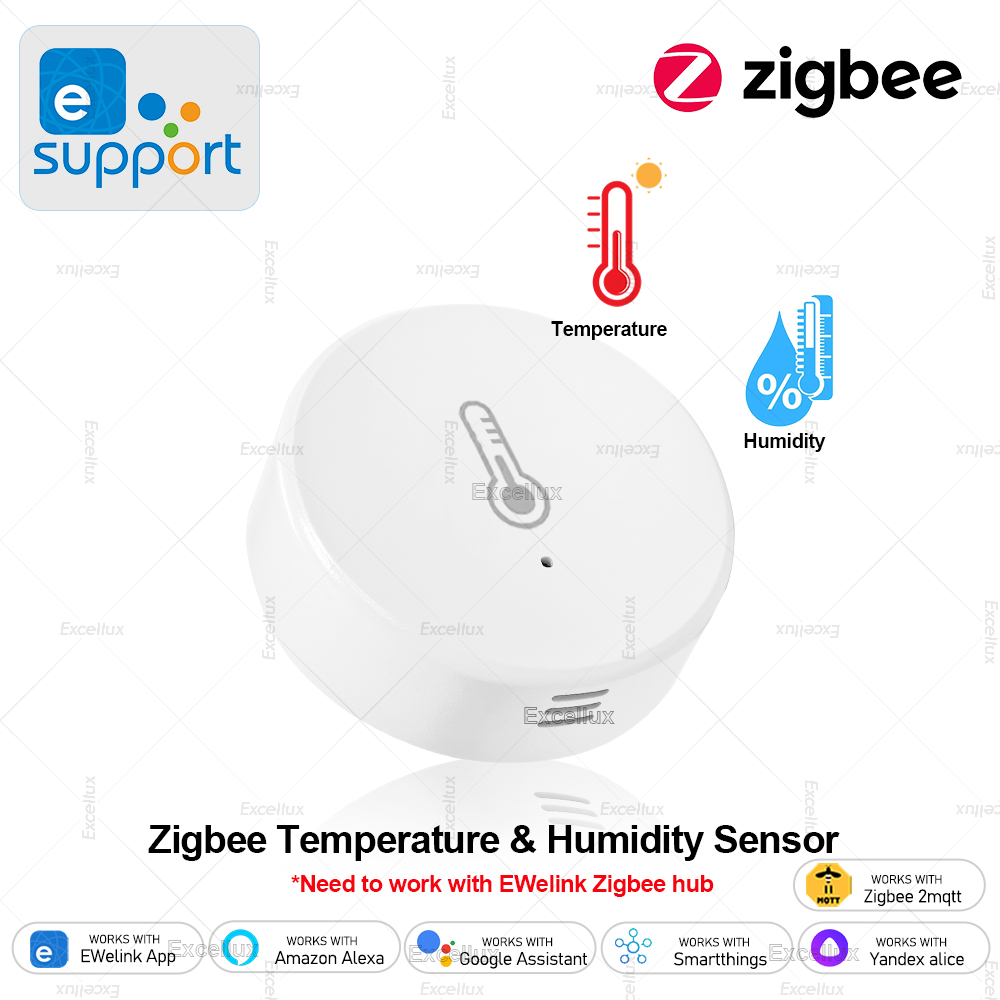 Smart Home Bridge - EWelink スマート Zigbee 温度湿度センサーアプリ制御屋内温度計モニターホームオートメーションは Alexa Google