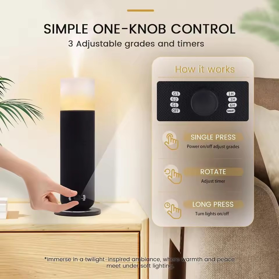 Smart Home Fragrance Diffuser - ルームフレグランスディフューザー、最大165m³対応、スマート芳香器、家庭やホテル向けの電動アロマディフューザー