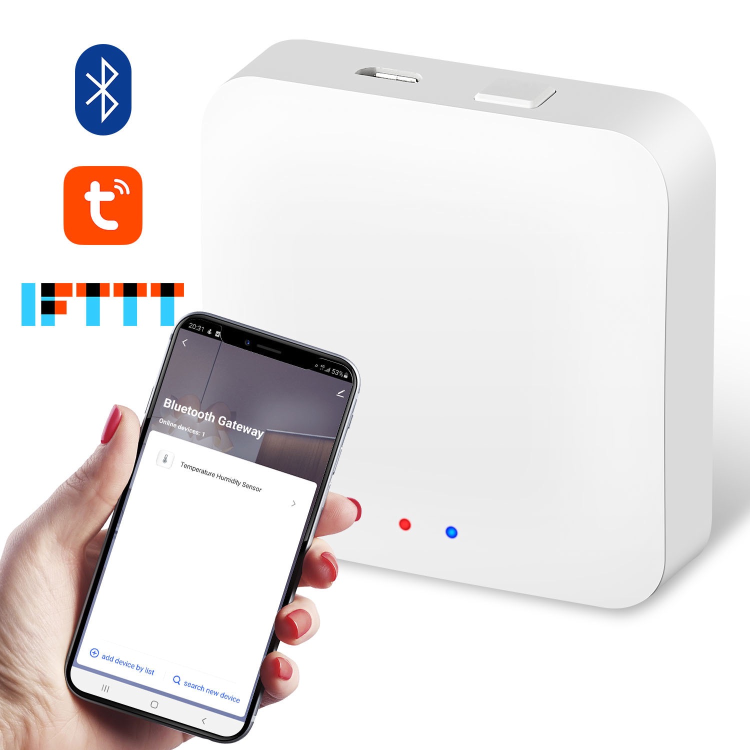 Smart Home Hub Matter - Tuya ZigBeeマルチモードゲートウェイハブ スマートホーム WiFiブリッジ Bluetoothメッシュ スマートライフ